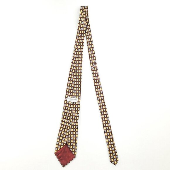 Giorgio Armani Le Collezioni Neck Tie Silk Italy Geometric Ornament Pattern 58" - Picture 11 of 13